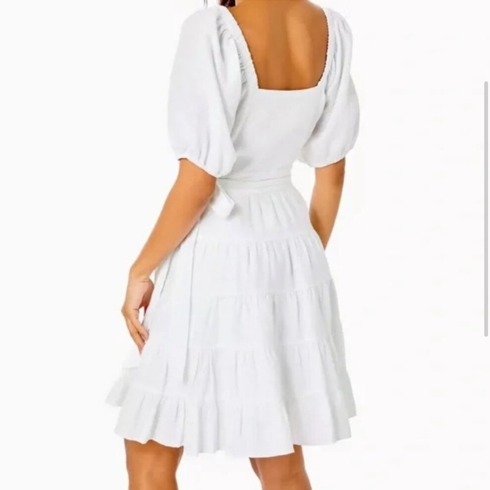 New Lilly Pulitzer Iralee Linen Wrap Dress - Picture 13 of 15